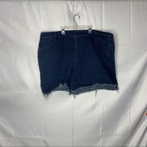 lane Bryant size 28 cutoff shorts darker wash GUC